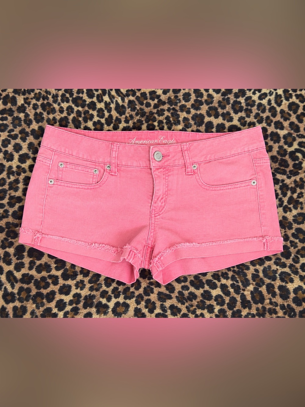 Low rise American Eagle Outfitters Denim Shortie Shorts